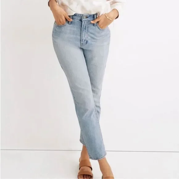 Madewell Petite Curvy Perfect Vintage Jean Fitzgerald Wash Size 25P New With Tag - Picture 2 of 6
